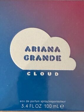 Ariana Grande Blue Packaging with Silver Accents